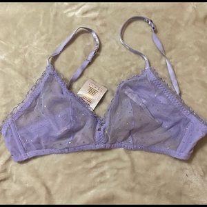 Savage X Fenty Purple Glitter lingerie Set (2x)